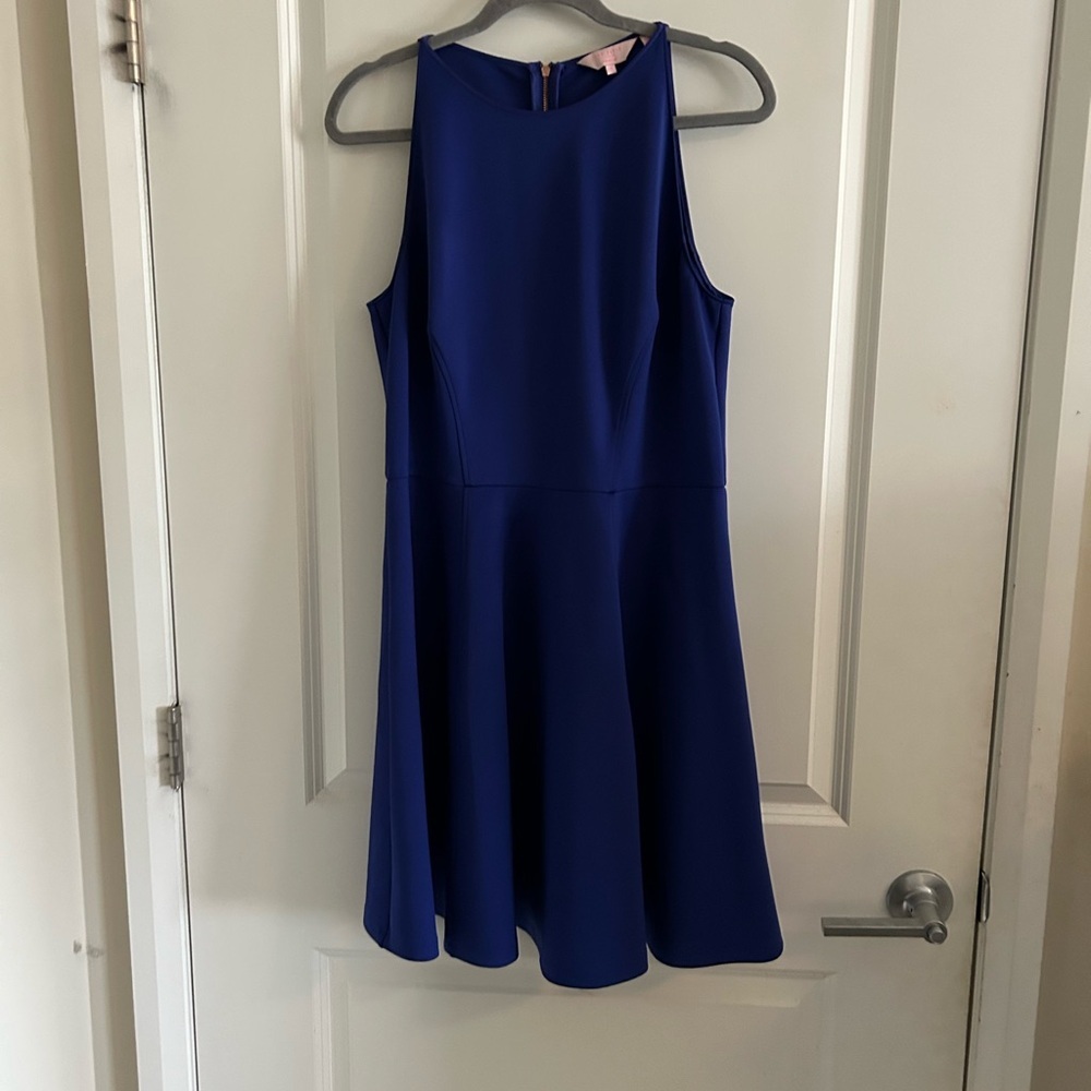 Ted Baker Cobalt Blue Sleeveless Mini Dress